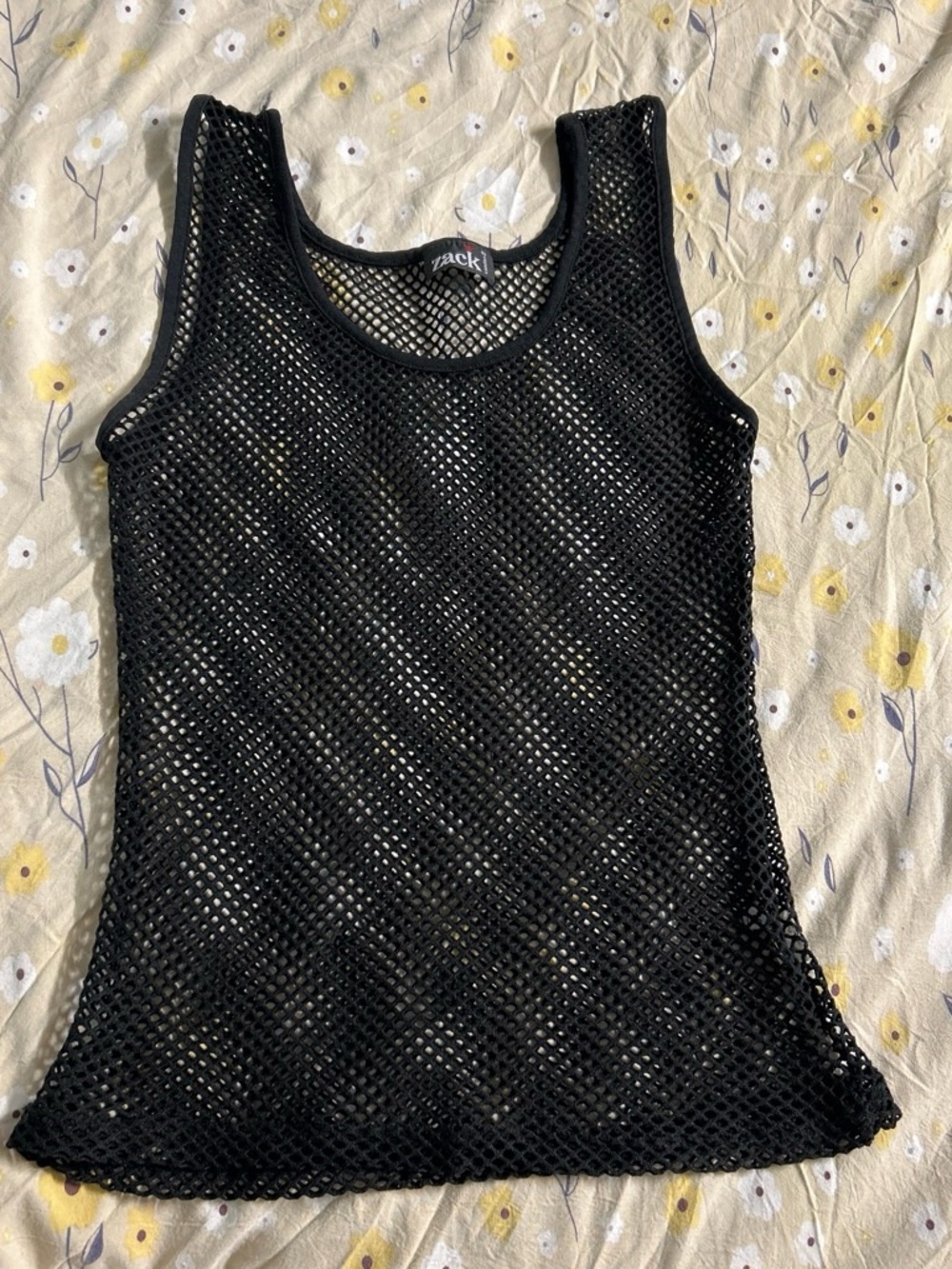 Black Mesh Tank Top - Women's Sleeveless Knit Layering Top